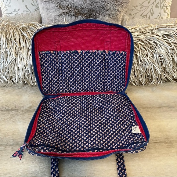 Vintage VERA BRADLEY Royal 1992 Business Bag Tech Laptop Handled Case Indiana - Picture 10 of 17